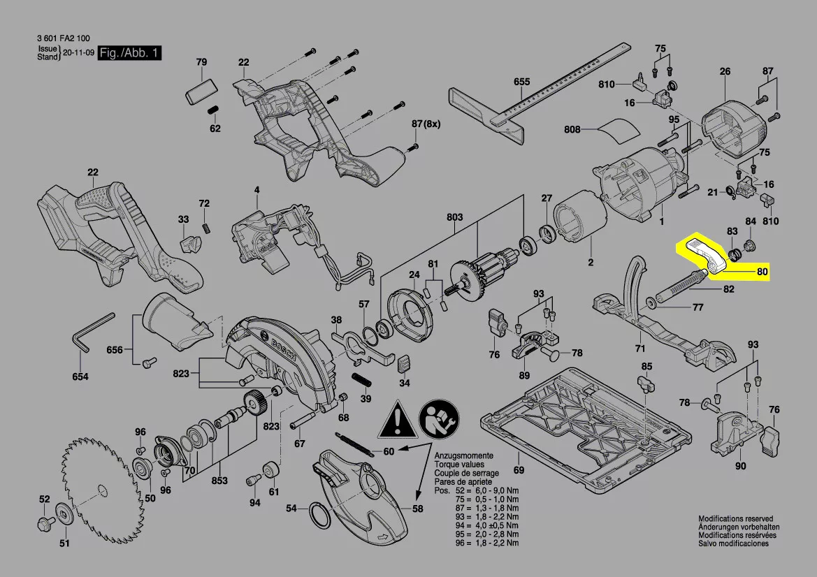 Levier réf. 2 610 924 368 Bosch